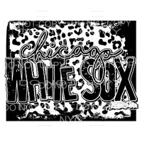 Chicago White Sox Baseball Black Leopard Sublimation 