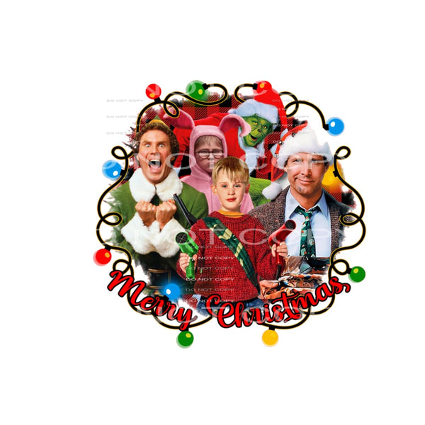 Christmas movie characters #7388 Sublimation transfers - 