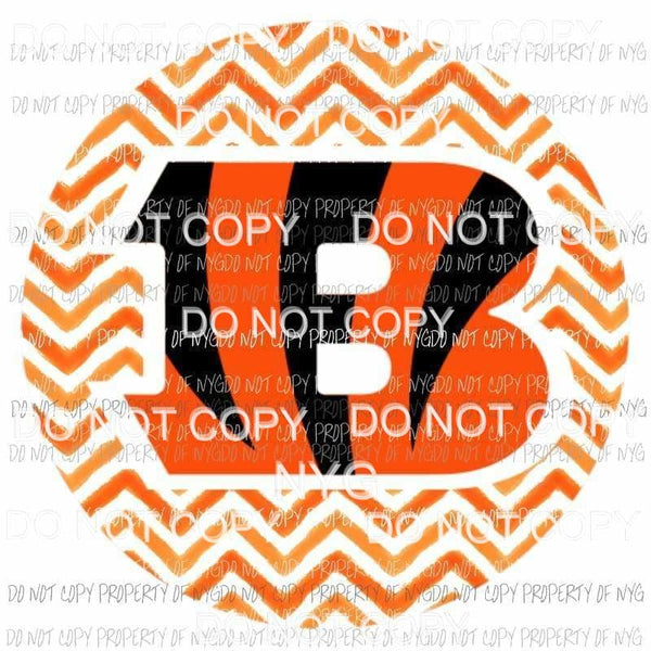 Cincinnati Bengals chevron circle Sublimation transfers Heat Transfer