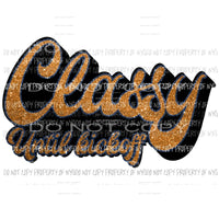 Classy until kick off black blue and orange Sublimation transfers Heat Transfer