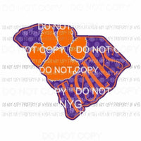 Clemson Tigers state Sublimation transfers Heat Transfer