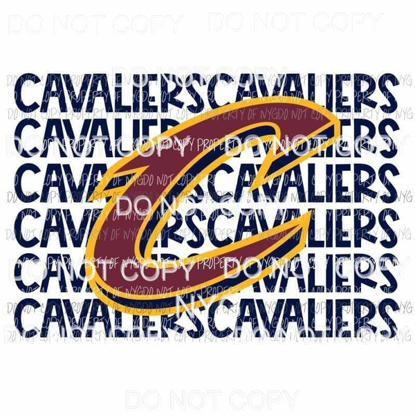 Cleveland Cavaliers stacked Sublimation transfers Heat Transfer