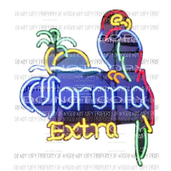 Corona Extra Neon Sublimation transfers Heat Transfer