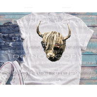 cow with glasses Sublimation transfers Heat Transfer