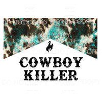 COWBOY KILLER # 3 Sublimation transfers - Heat Transfer