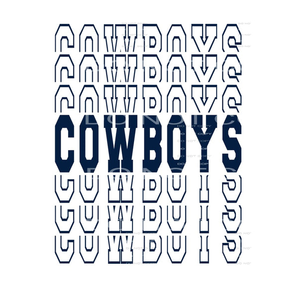 Cowboys # 2523 Sublimation transfers - Heat Transfer Graphic