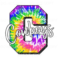 Cowboys Tie Dye Sublimation transfers - Heat Transfer