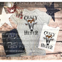 Crazy Heifer 2 sublimation transfer Heat Transfer