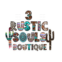 custom 3 rustic girls boutique Sublimation transfers - Heat