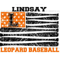 Custom baseball Flag Sublimation transfers Heat Transfer