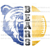 Custom Bears Football ALL school teams can be made Sublimation transfers Heat Transfer