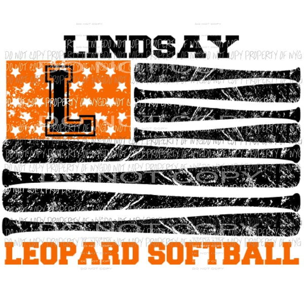 Custom softball Flag Sublimation transfers Heat Transfer