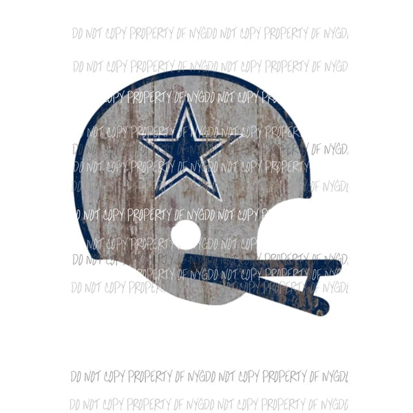 Dallas Cowboys helmet rustic star Texas Sublimation transfers Heat Transfer