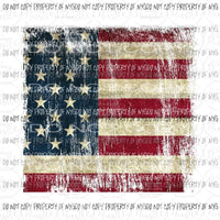 Distressed American Flag #1 Sublimation transfers Heat Transfer