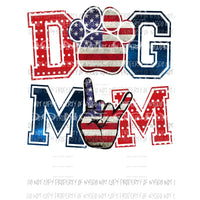 Dog mom Flag Sublimation transfers Heat Transfer