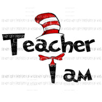 Dr Seuss # 210 Teacher Sublimation transfers Heat Transfer