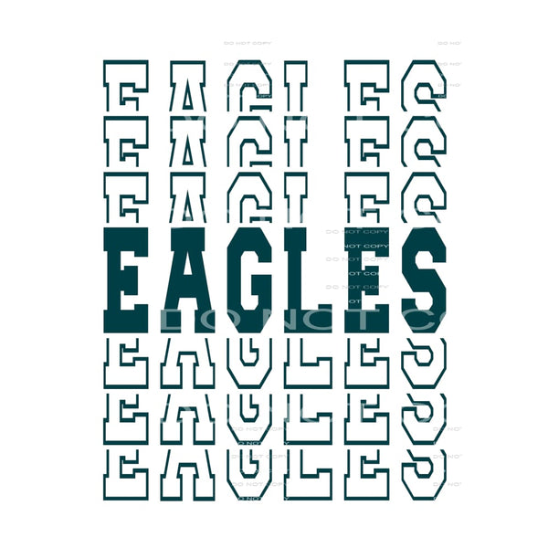 Eagles # 2521 Sublimation transfers - Heat Transfer Graphic