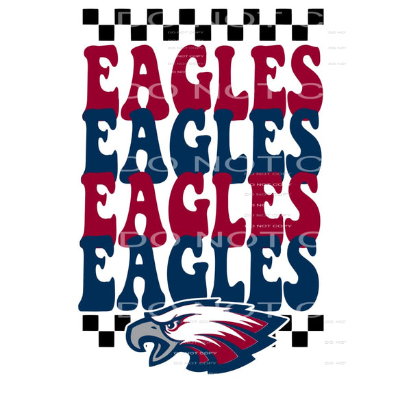 Eagles Checkered # 6614 Sublimation transfers - Heat