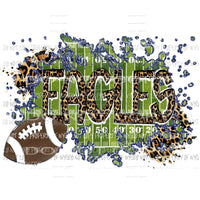 Eagles Field Leopard Football Sublimation transfers Heat Transfer