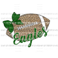 Eagles football Glitter Green Sublimation transfers Heat Transfer