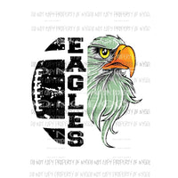 Eagles Football Green Sublimation transfers Heat Transfer