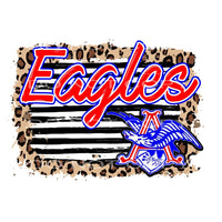 eagles leopard black stripe # 9934 Sublimation transfers - 