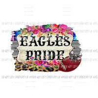 Eagles Pride Football serape leopard Sublimation transfers Heat Transfer