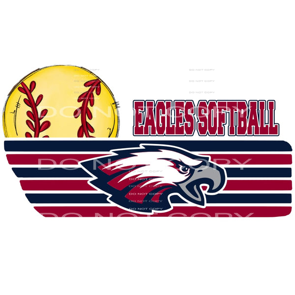 EAGLES softball # 7740 Sublimation transfers - Heat Transfer