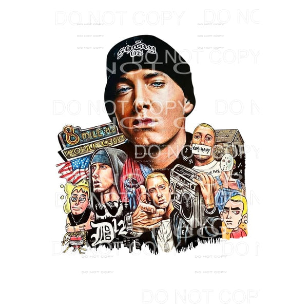 Eminem Art Rapper Sublimation transfers - Heat Transfer