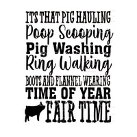 Fair time Pig FFA # 8071 Sublimation transfers - Heat