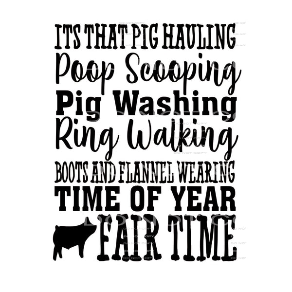 Fair time Pig FFA # 8071 Sublimation transfers - Heat