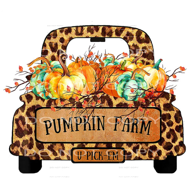 Fall Truck # 8758 sublimation transfers - Heat Transfer