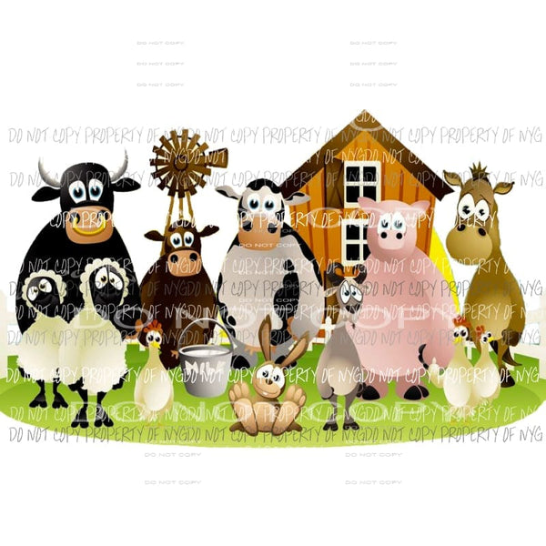 farm animals Sublimation transfers Heat Transfer