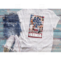 Farmer windmill pig Sublimation transfers Heat Transfer