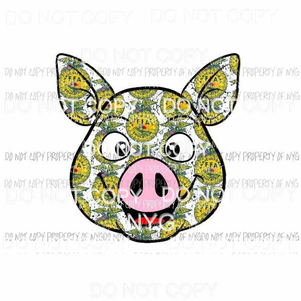 FFA Pig Sublimation transfers Heat Transfer