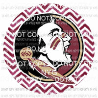 Florida Seminoles chevron circle Sublimation transfers Heat Transfer