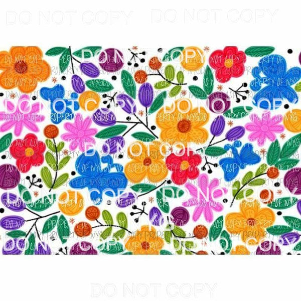 Flower Sheet #30 Sublimation transfers 13 x 9 inches Heat Transfer