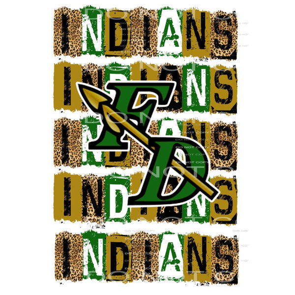 Fort Davis Indians block # 88219 Sublimation transfers - 