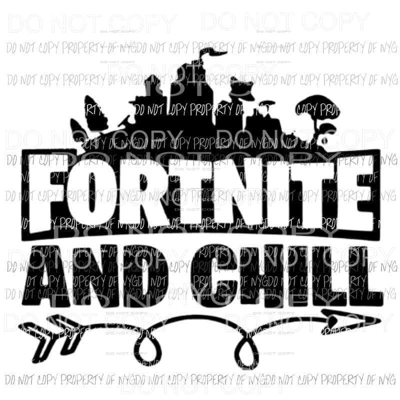 martodesigns - Fortnite and chill Sublimation transfers