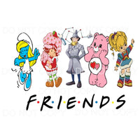 FRIENDS 80’s Cartoon Characters Smurfs Care Bears Rainbow 