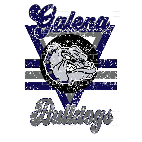 Galena Bulldogs # 6620 Sublimation transfers - Heat Transfer