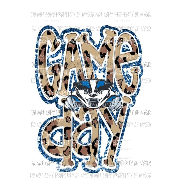 Game Day Badgers Blue Sublimation transfers Heat Transfer