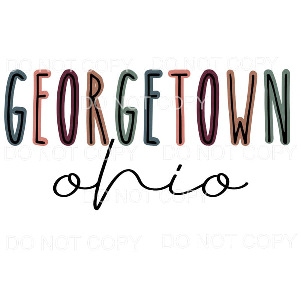 Georgetown Ohio # 491 Sublimation transfers - Heat Transfer