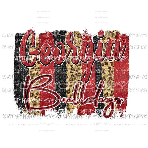 Georgia Bulldogs Paint Palette 4 Sublimation transfers Heat Transfer