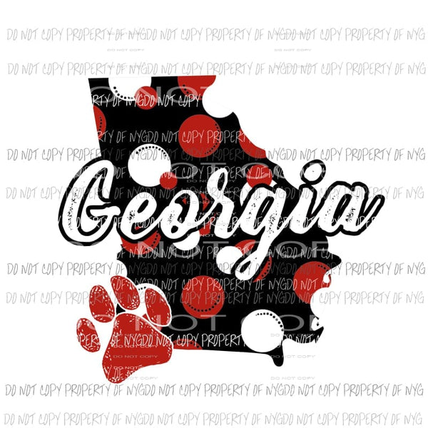 Georgia Dots 1 Sublimation transfers Heat Transfer