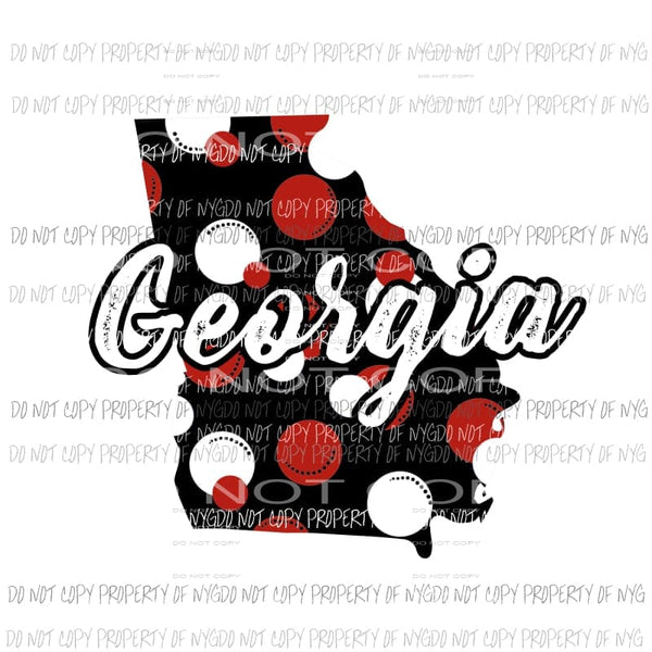 Georgia Dots 2 Sublimation transfers Heat Transfer