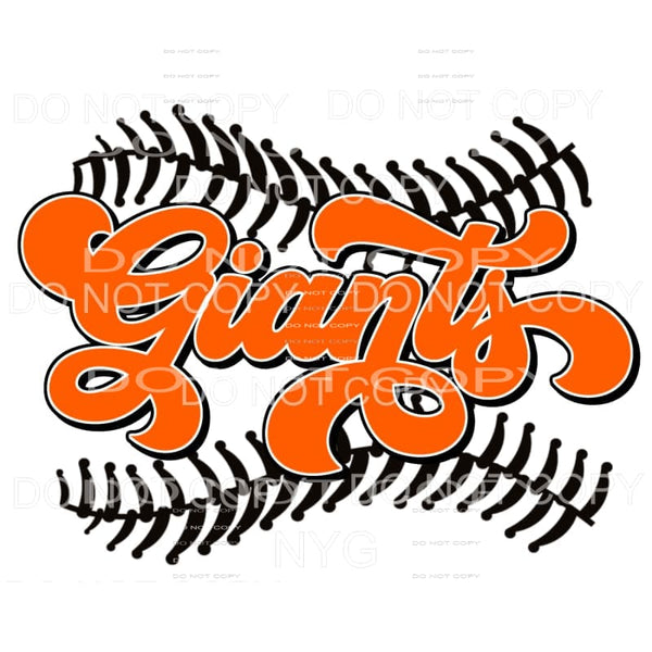 Giants Baseball San Francisco Sublimation transfers - Heat 