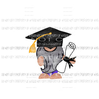 Gnome Boy Graduation Sublimation transfers Heat Transfer