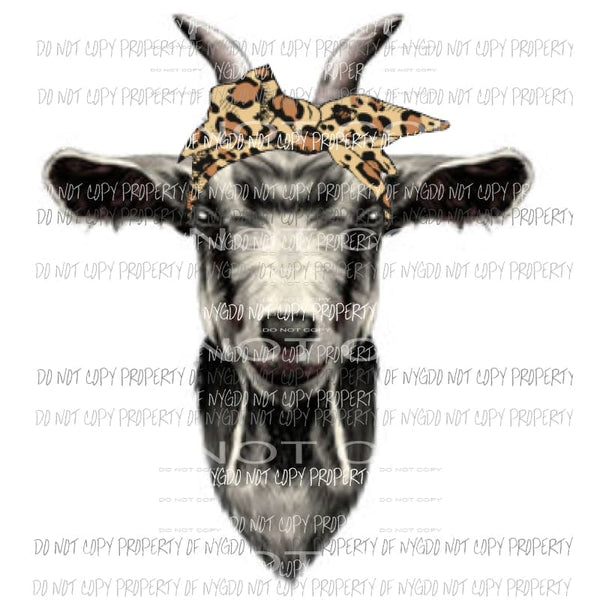 Goat Bandanna 1 Sublimation transfers Heat Transfer