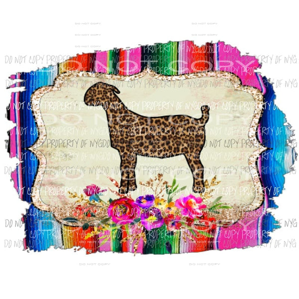 Goat serape background Sublimation transfers Heat Transfer